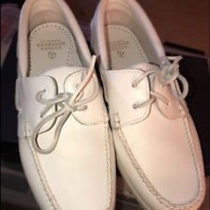 Brooks Brothers all White Sperrys